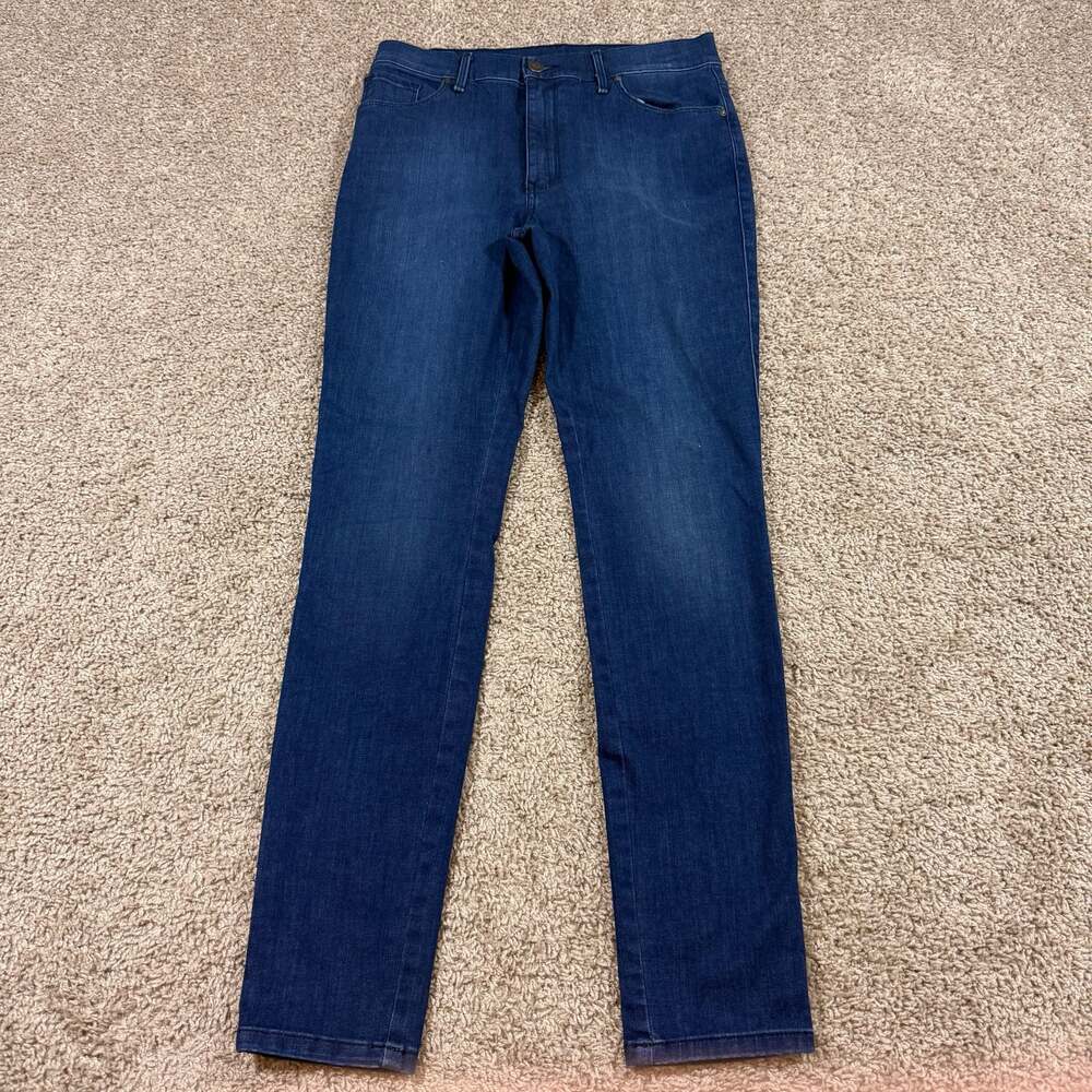 Mott & Bow High Rise Skinny Jeans Womens 29x30 Dark Wash Stretch Denim Blue